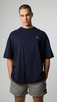 NAVY PATCH TEE