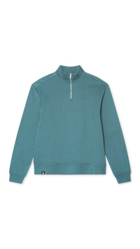 AMAZON GREEN REEF HALF ZIP CREW