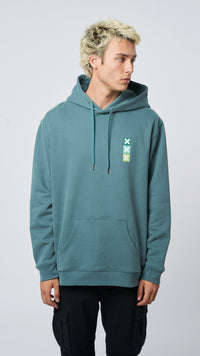 HOODIE SQUARE AMAZON GREEN