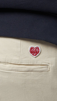 BEIGE HEART WOMAN CHINO PANTS