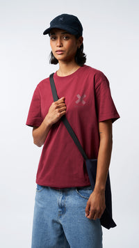 BURGUNDY KARMA TEE