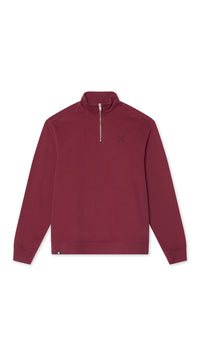 BURGUNDY REEF HALF ZIP CREW