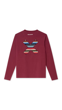 BURGUNDY CLASSIC LS TEE