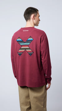 BURGUNDY CLASSIC LS TEE