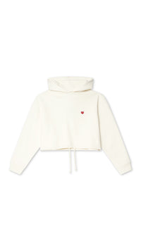 CREAM HEART WOMAN HOODIE