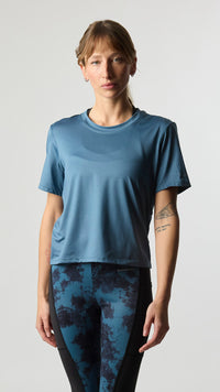 DARK BLUE TRAIN WOMAN TEE