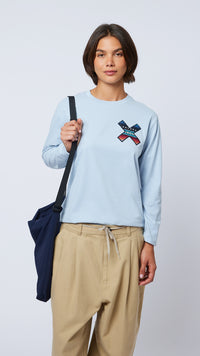 ICE BLUE CLASSIC LS TEE