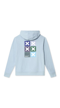 ICE BLUE SQUARE HOODIE