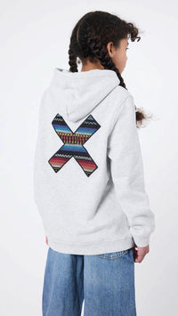 LIGHT GREY MELANGE CLASSIC KIDS HOODIE