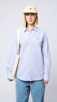 NAVY BANANA STRIPES SHIRT