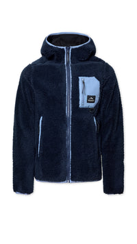 NAVY CAVE POLAR HOODIE