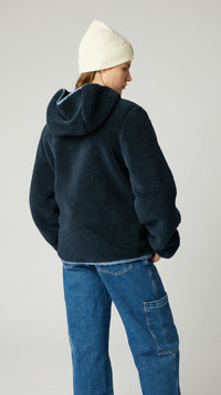 NAVY CAVE POLAR HOODIE