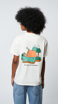 CAMISETA HIKER BLANCO ROTO