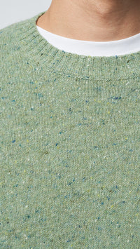 PISTACHIO PATH KNITTED SWEATER