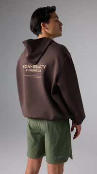 SOLID BROWN NON-GRAVITY HOODIE