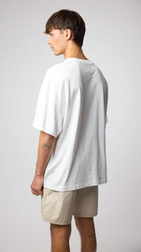 WHITE HEART POCKET TEE