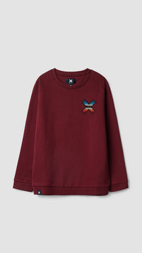 BURGUNDY CLASSIC KIDS CREW