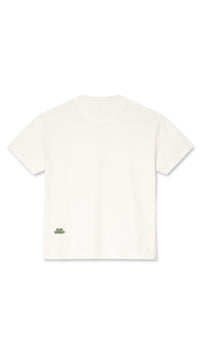 WHITE DOWNHILL TEE